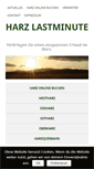 Mobile Screenshot of harz-lastminute.de
