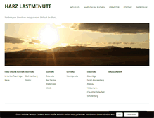 Tablet Screenshot of harz-lastminute.de